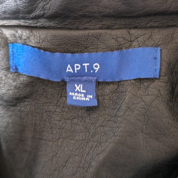 Women's brand new faux leather bomber jacket size XL - Picture 10 of 11